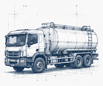 Technical illustration of tankers